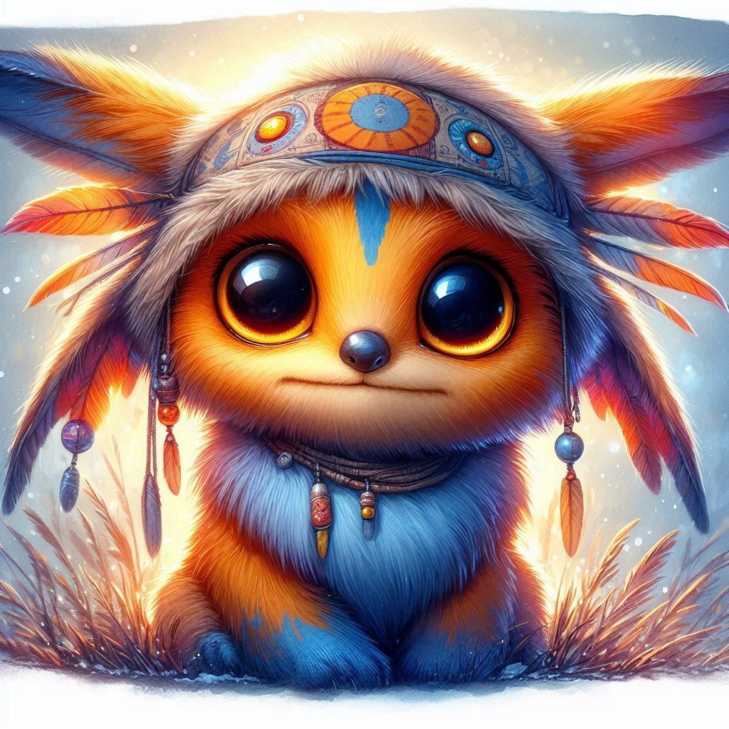 adorable fairy-tale fantasy creature portrait..