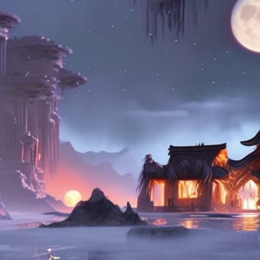 moon war ice fire village scary violent
