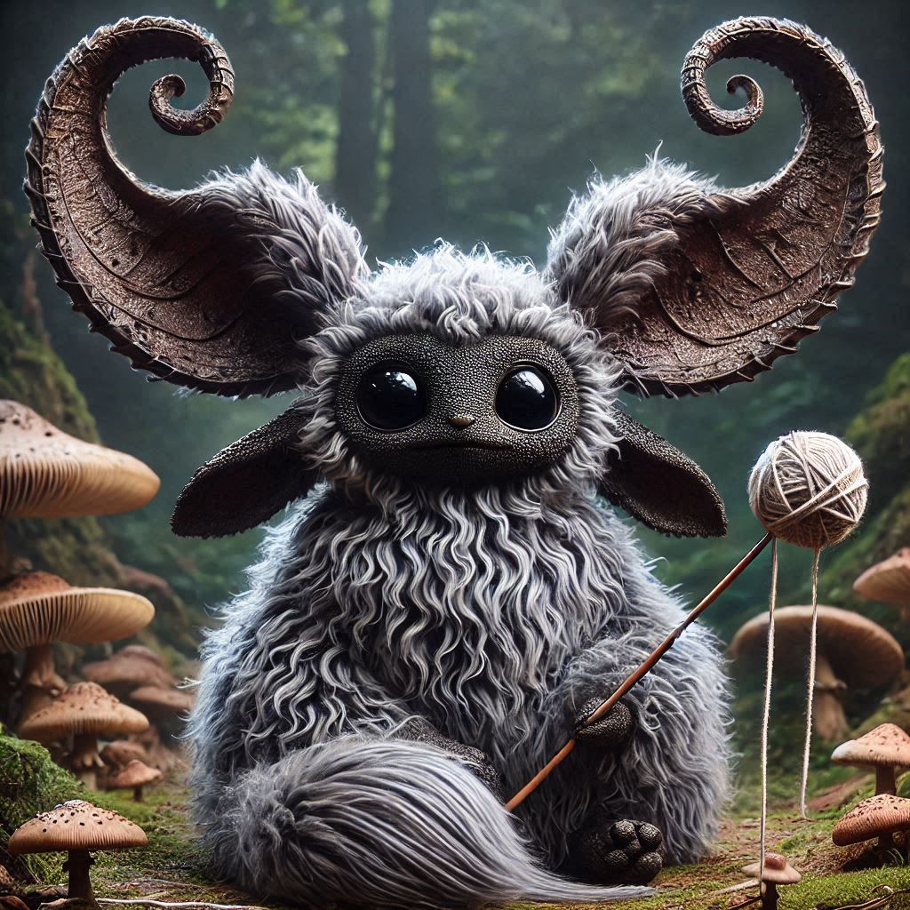 a fantastical, animated fluffy creatures