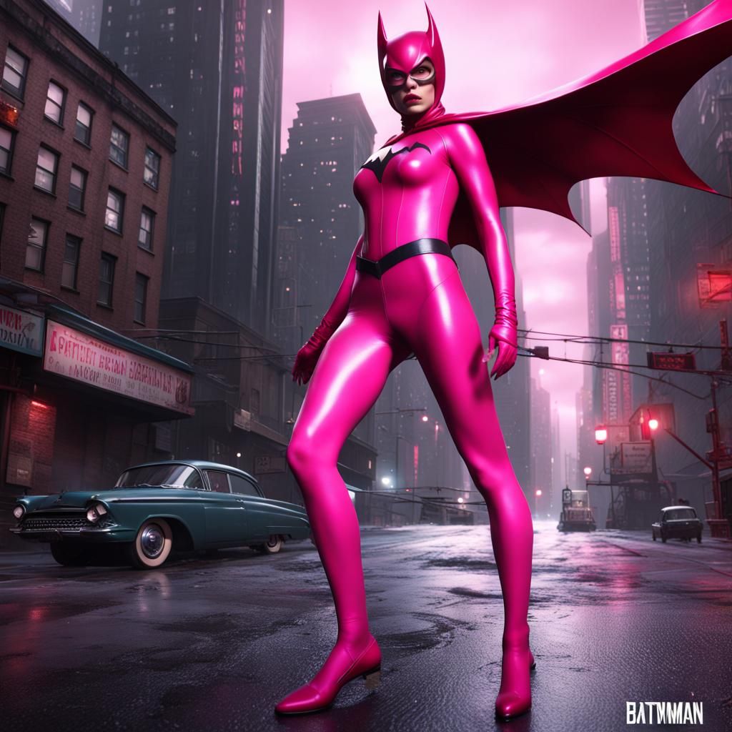 1966 batwoman actress shiny pink tights gotham