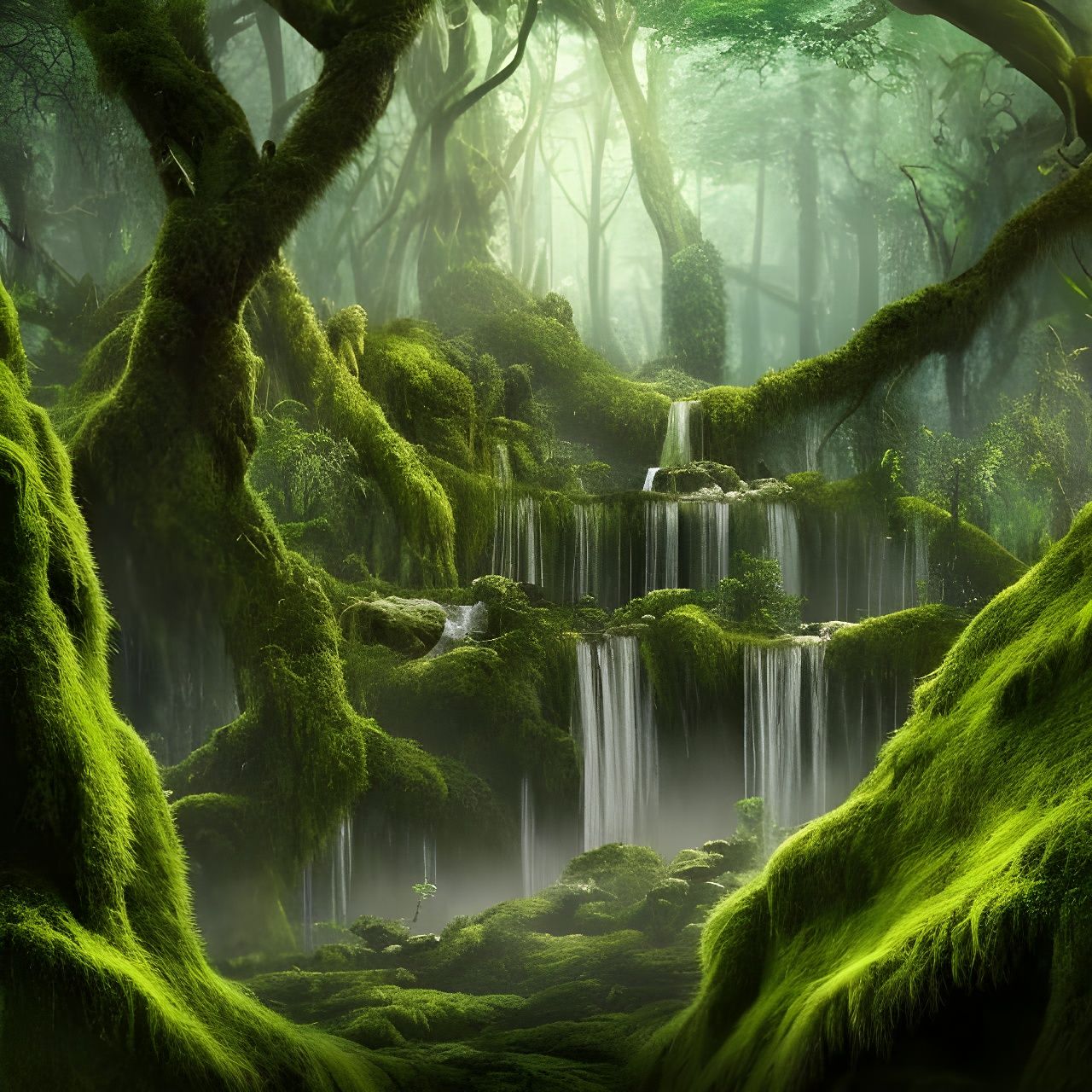 Forest Waterfalls