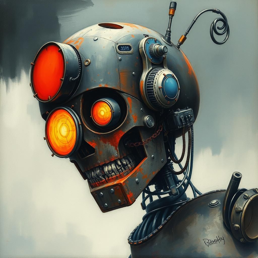 Robot "Zdzislaw Beksinski Joan Miro Dr. Seuss Stephen Gammell Russell