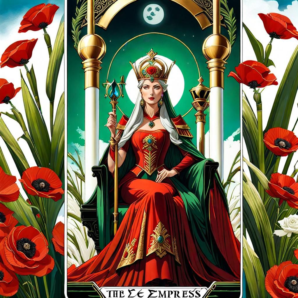 Tarot Card "The Empress!" AI Generated Artwork NightCafe Creator