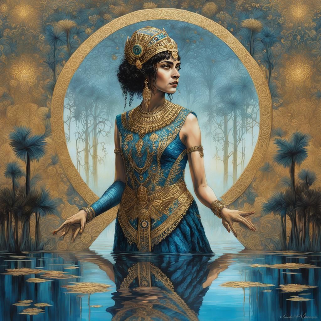Cleopatra in the nile