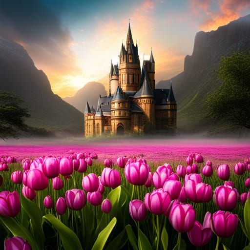 pink tulips