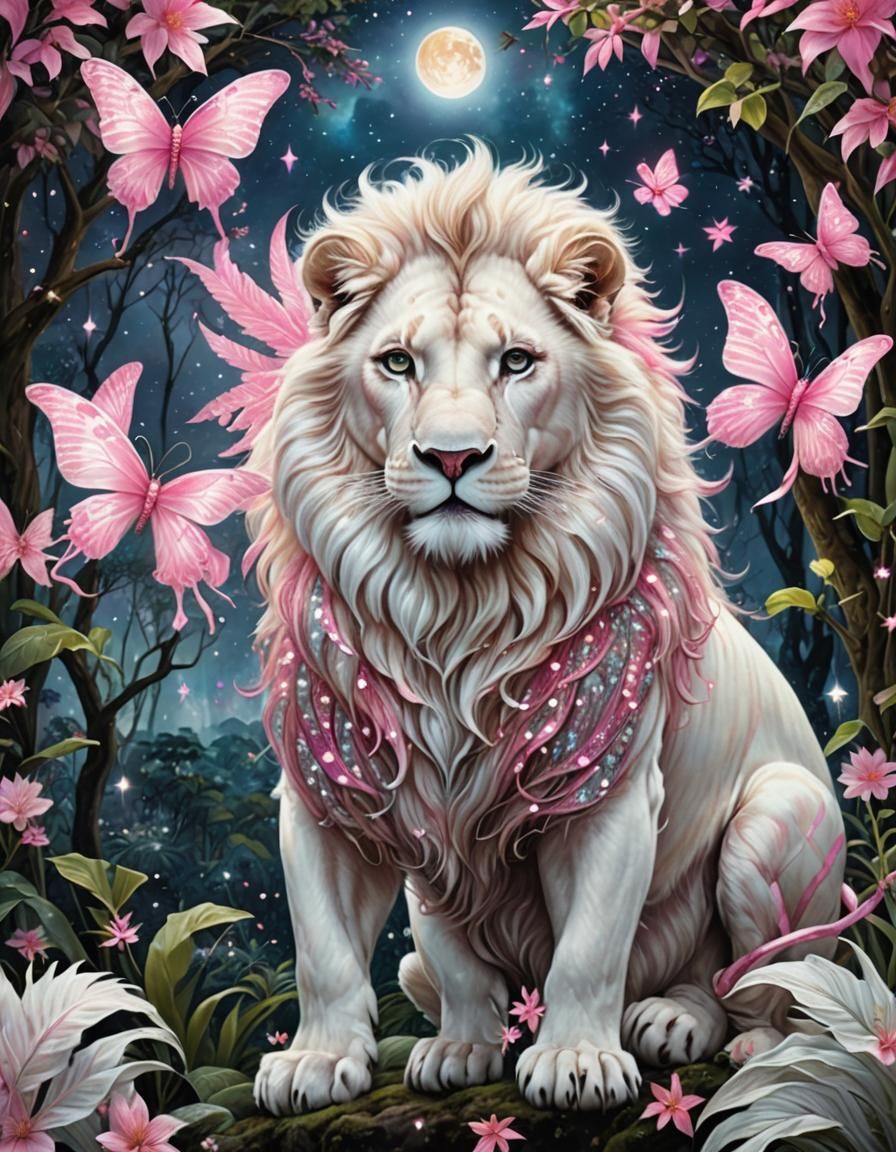 Cosmic Lion - AI Generated Artwork - NightCafe Creator