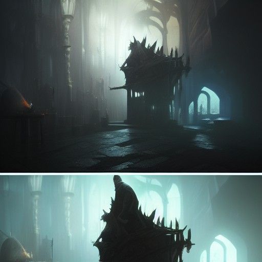 He rises from his throne