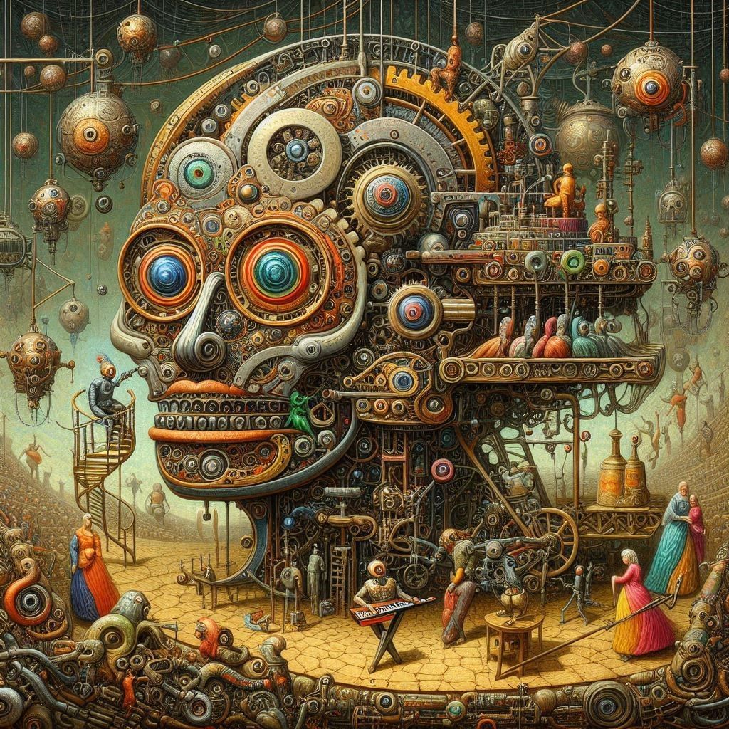 Mechanical automata still played on the difference between m...