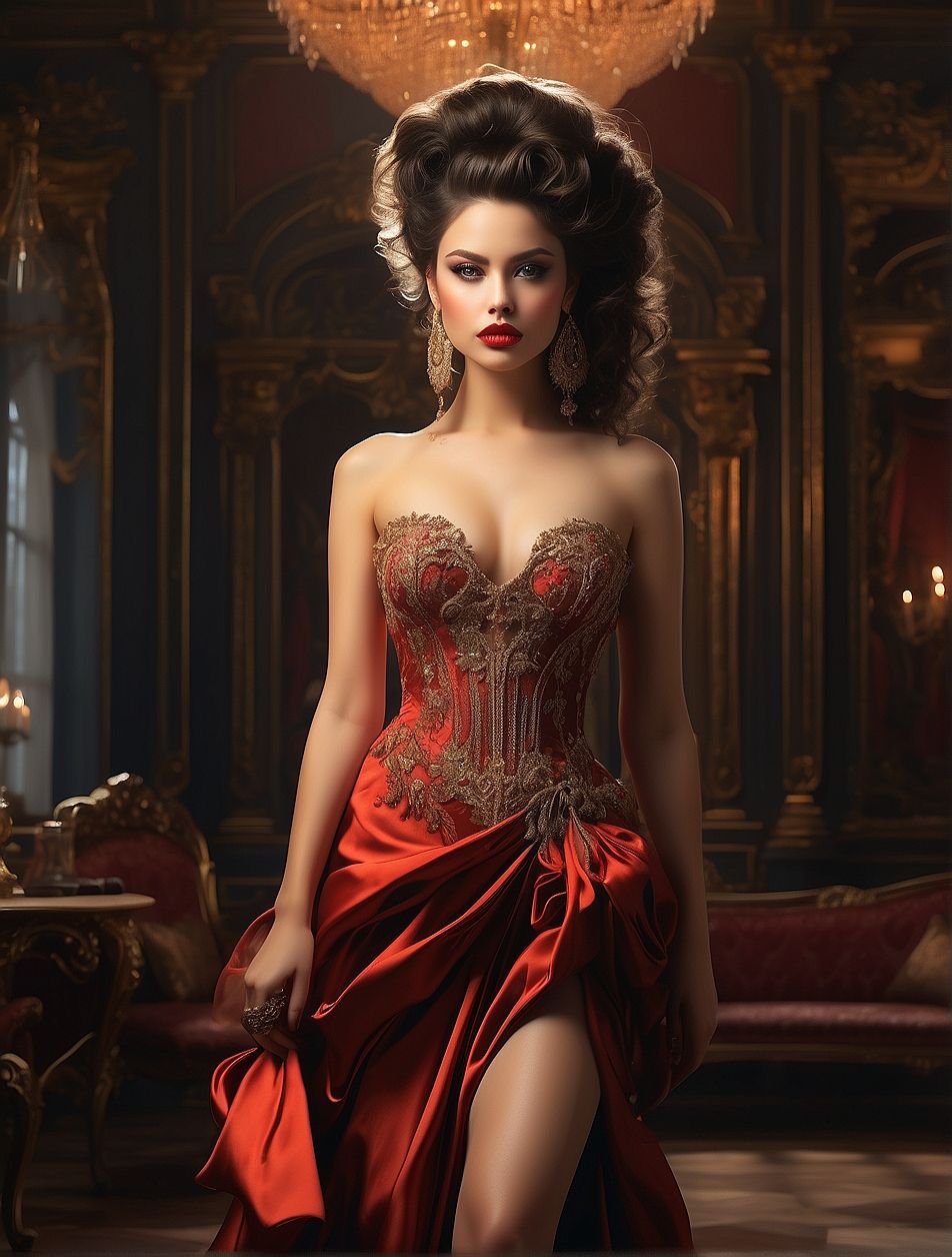 Femme riche et sophistiquée