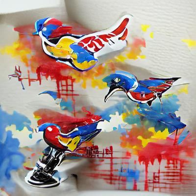 Flying Bird Graffiti