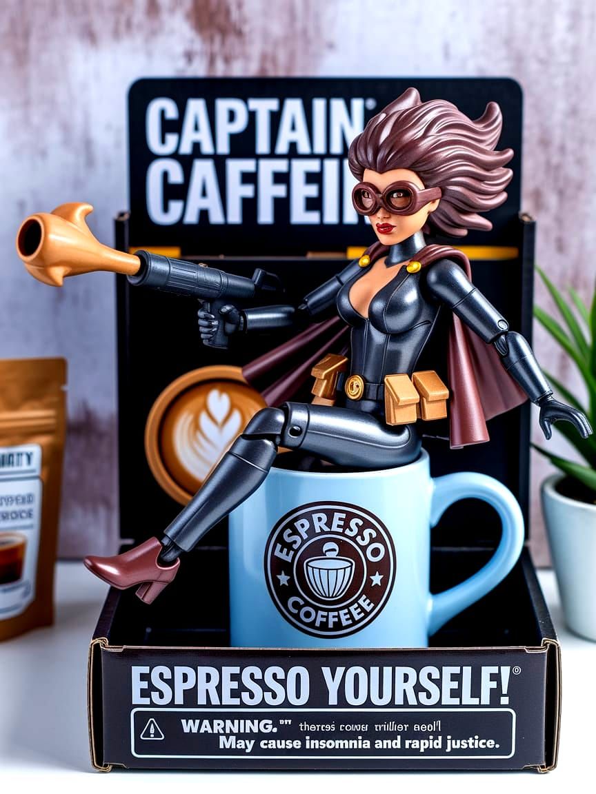 Captain Caffeine - Espresso Yourself!  by @Shywolf
