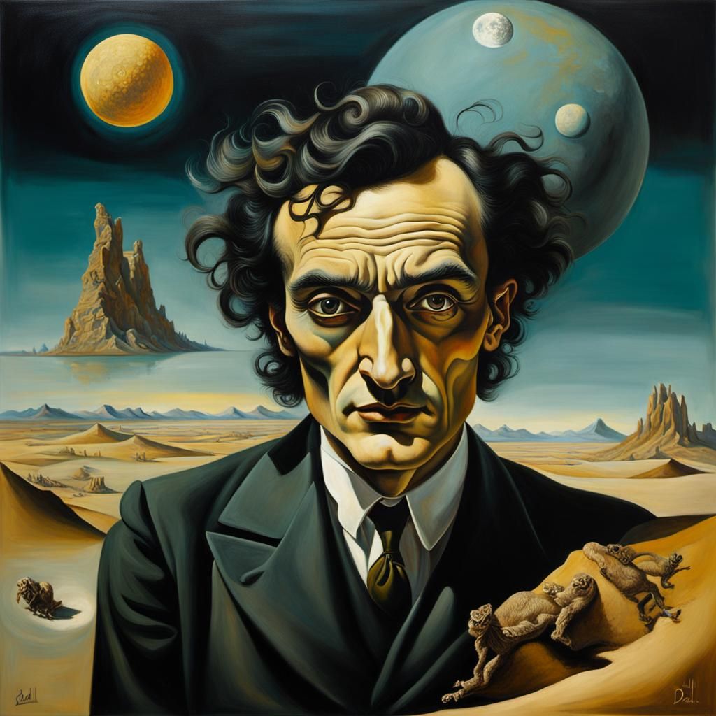 Antonin Artaud by Salvador Dalí - AI Generated Artwork - NightCafe Creator