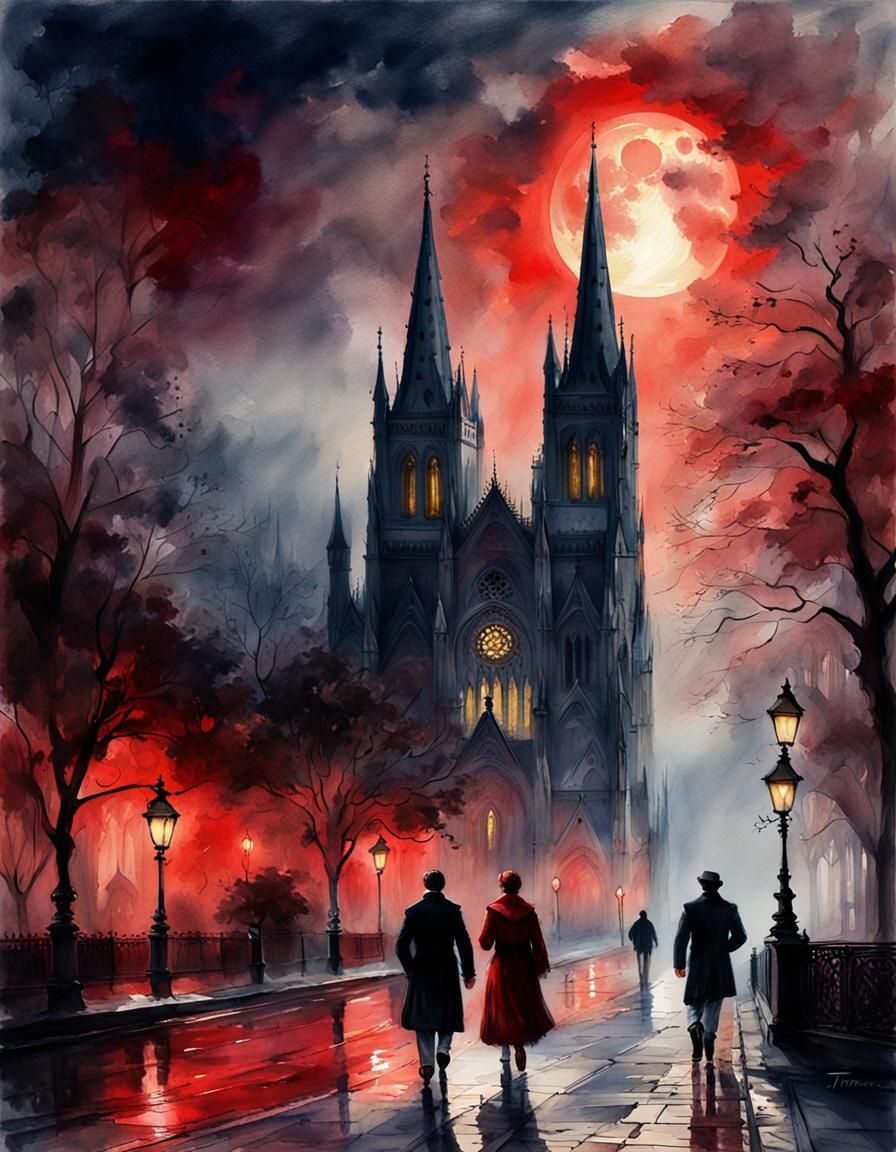 Night walk to the cathedral  by @MaZZackie