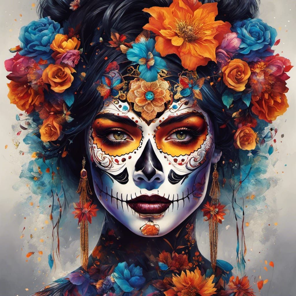 Calavera Catrina - AI Generated Artwork - NightCafe Creator