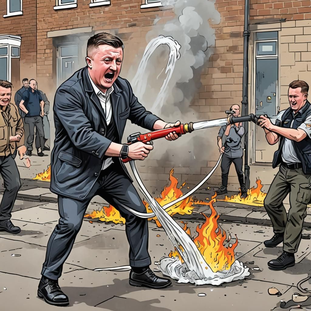 a colourful troll waving a an english flag