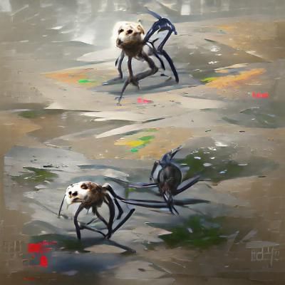 Spider with only two legs