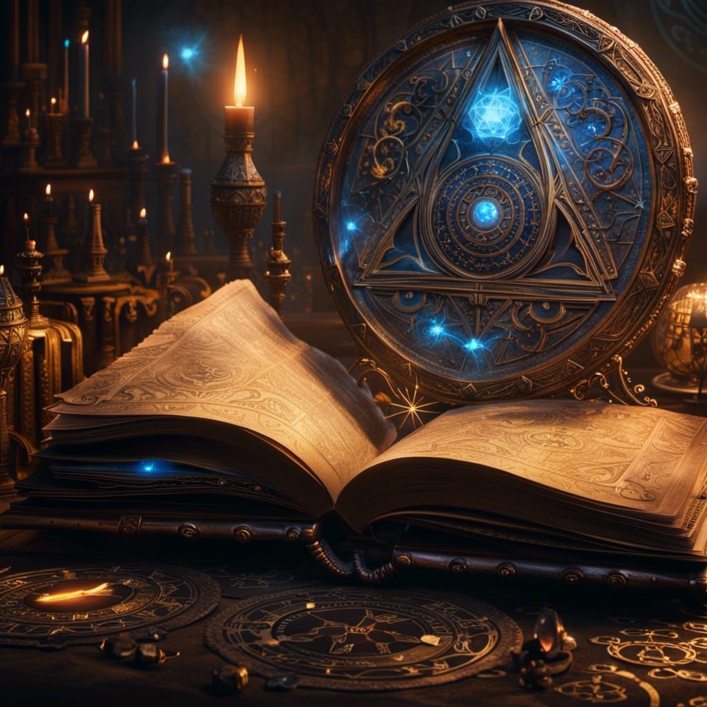 Ancient spellbook - AI Generated Artwork - NightCafe Creator