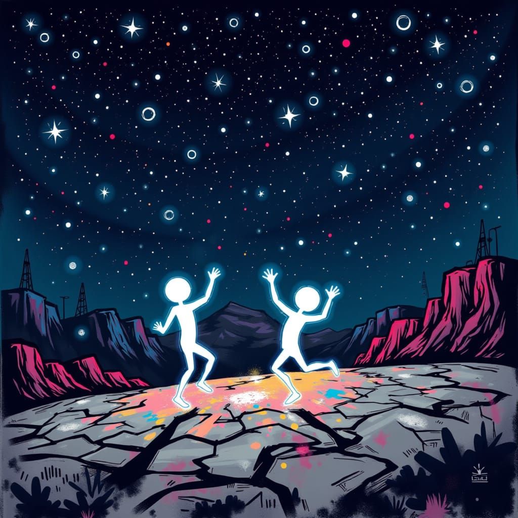 <lora:DANCING ALIENS:1.0> Space bubbles