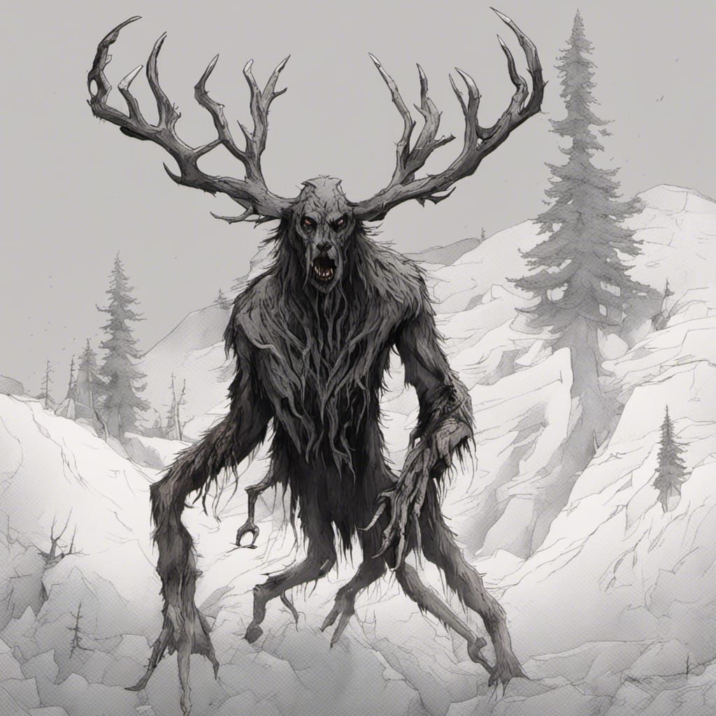 The Wendigo - AI Generated Artwork - NightCafe Creator