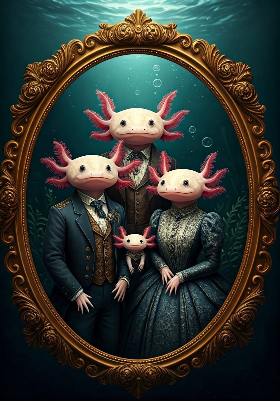 Axolotls  by @Nicky