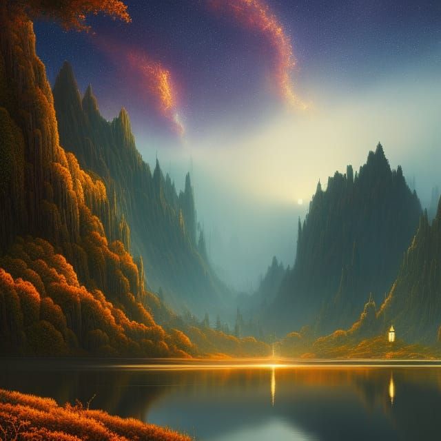 Beautiful clear lake