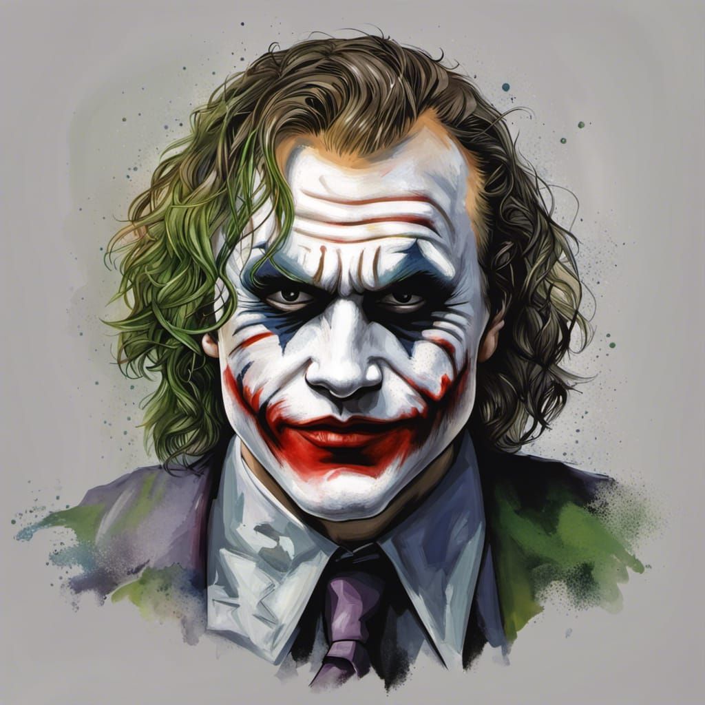 Joker's portrait - AI Generated Artwork - NightCafe Creator