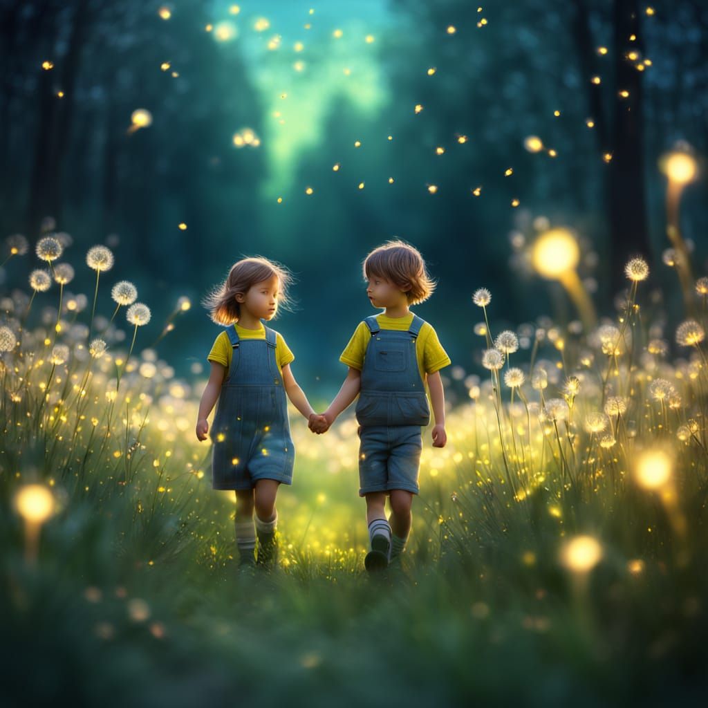 Dandelion Field, Bauhaus Style  by @Sakura Dreams 