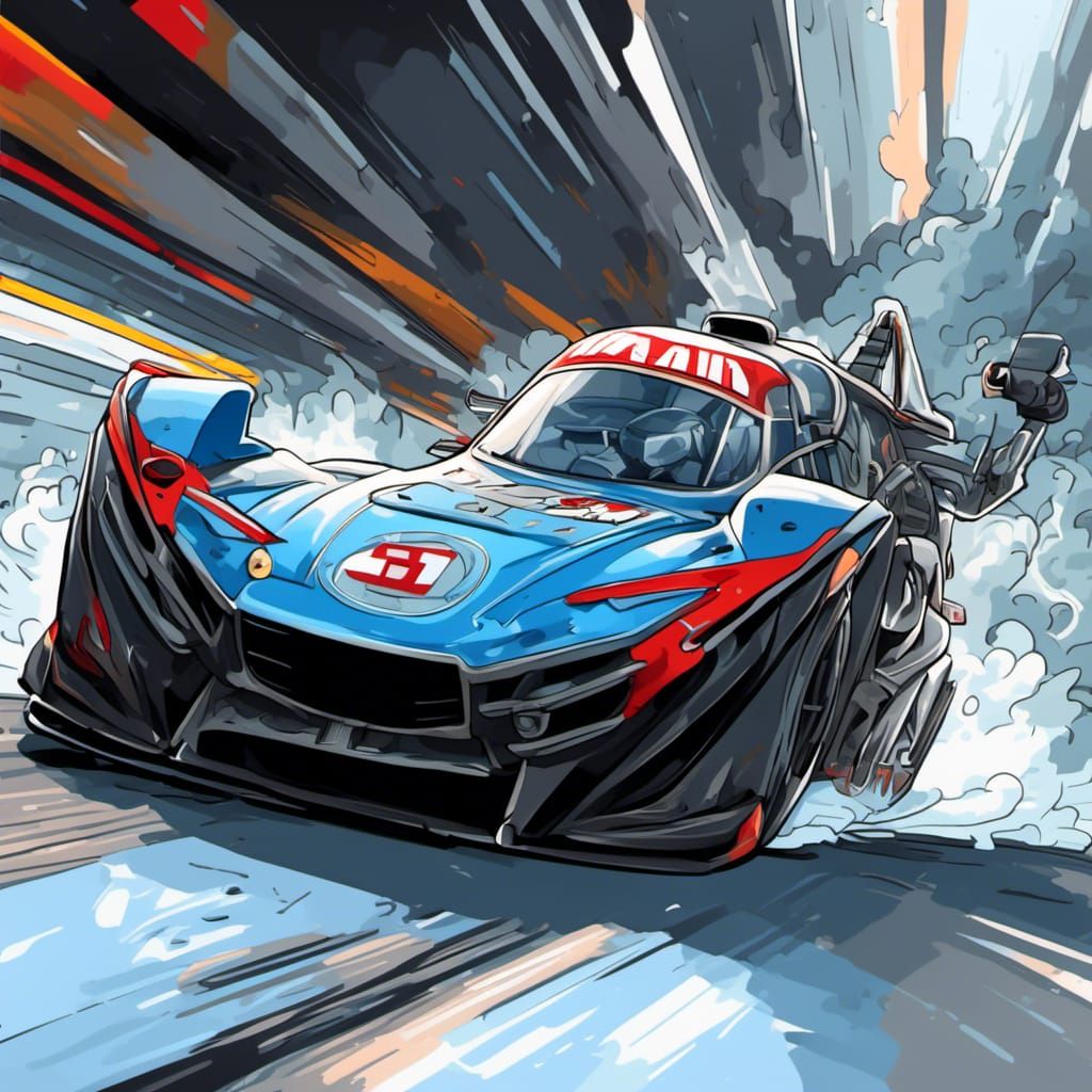 <lora:Logo-Bee:1.0>A logo for car racing, plain background