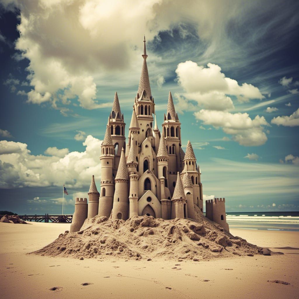 Sand castle gothic carthedral   by @BTMO