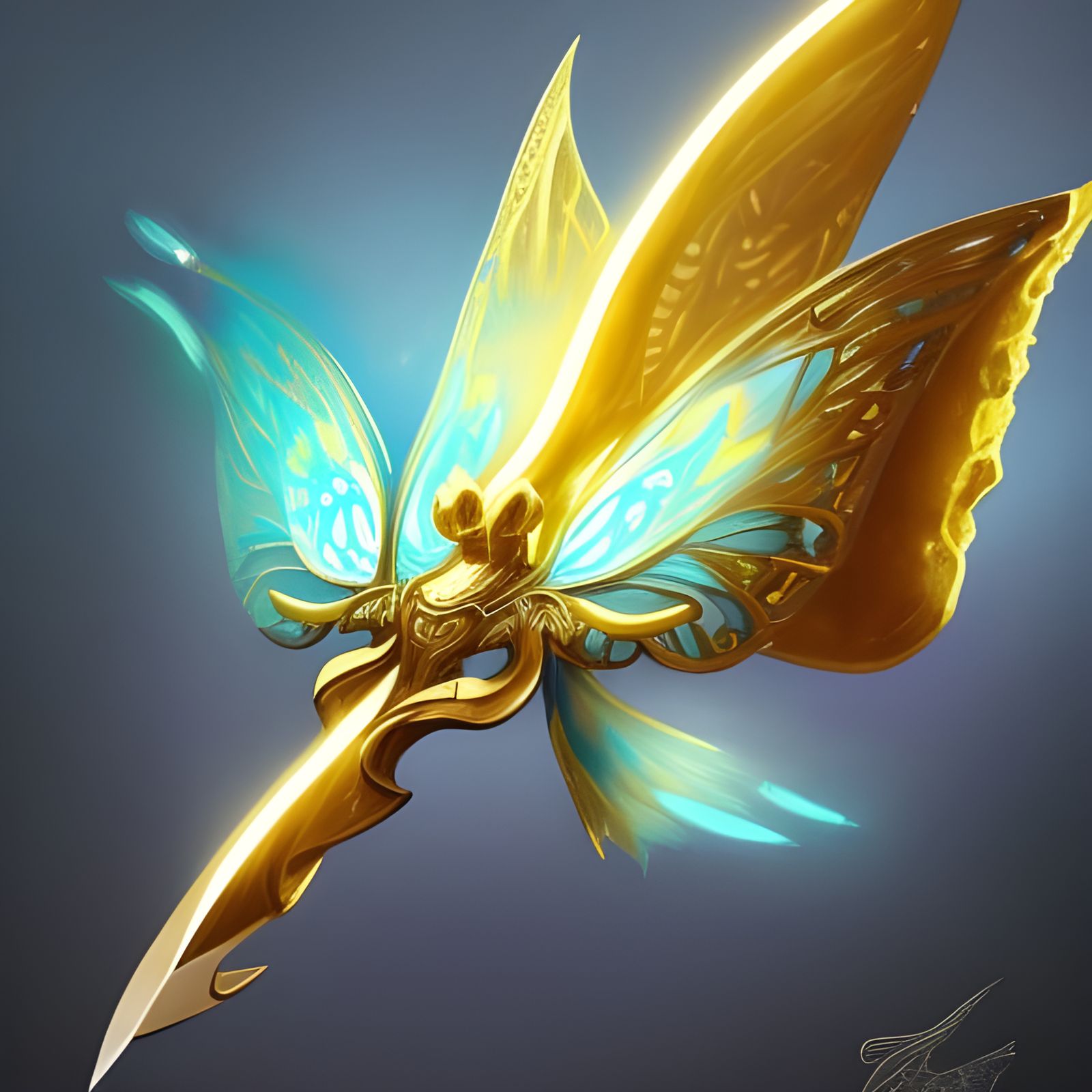 The Butterfly Dagger AI Generated Artwork NightCafe Creator