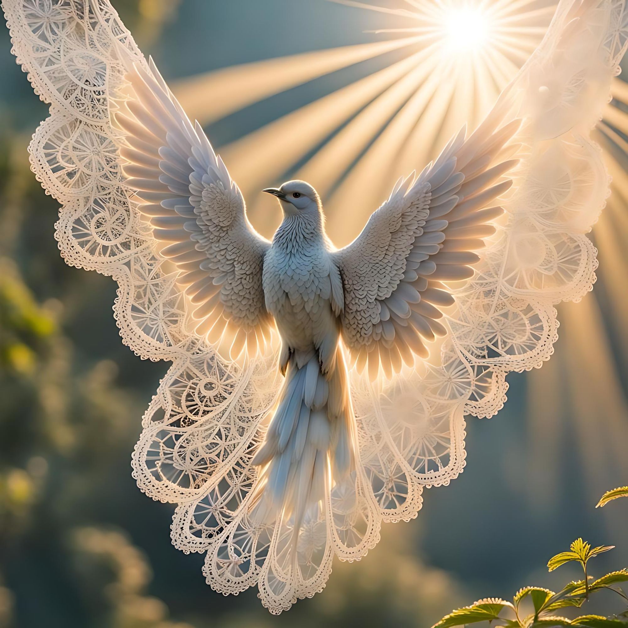 intricately beautiful lace wing birds