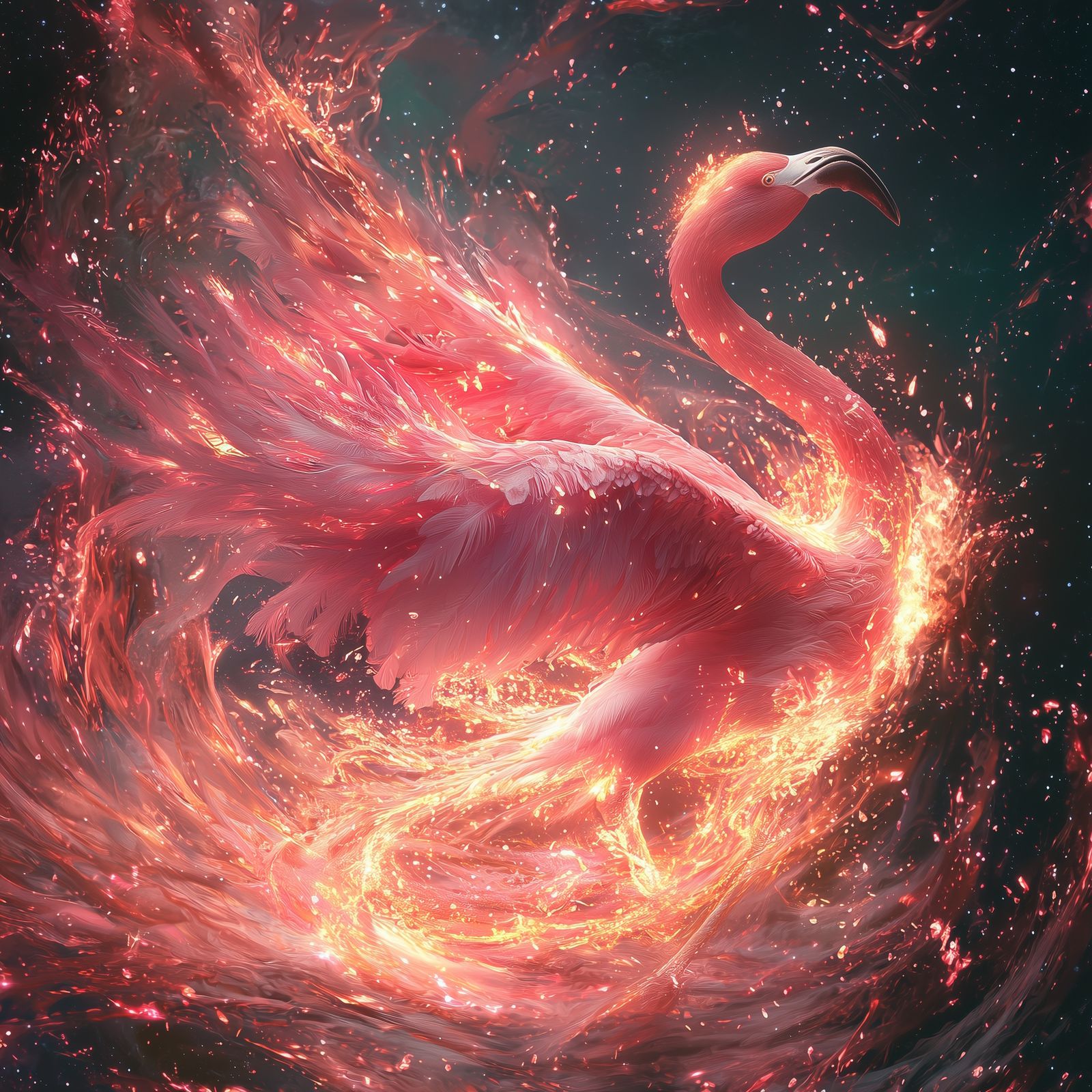 Space Flamingo vs Wormhole