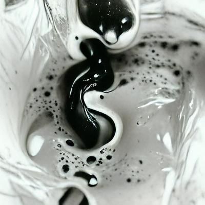 Liquid black and white