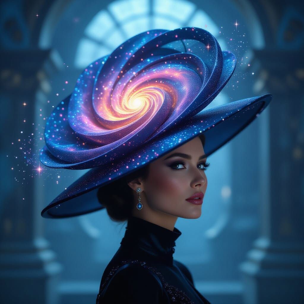 Galaxy hat  by @NovemberFox