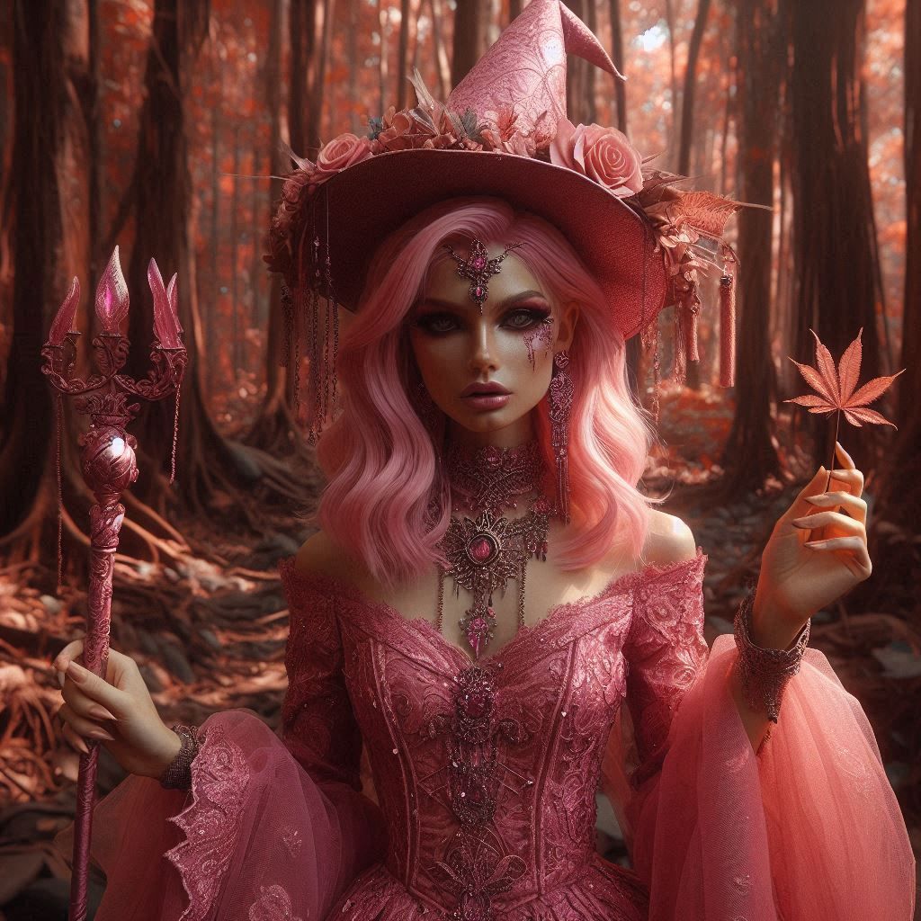 Pink Glamour Witch