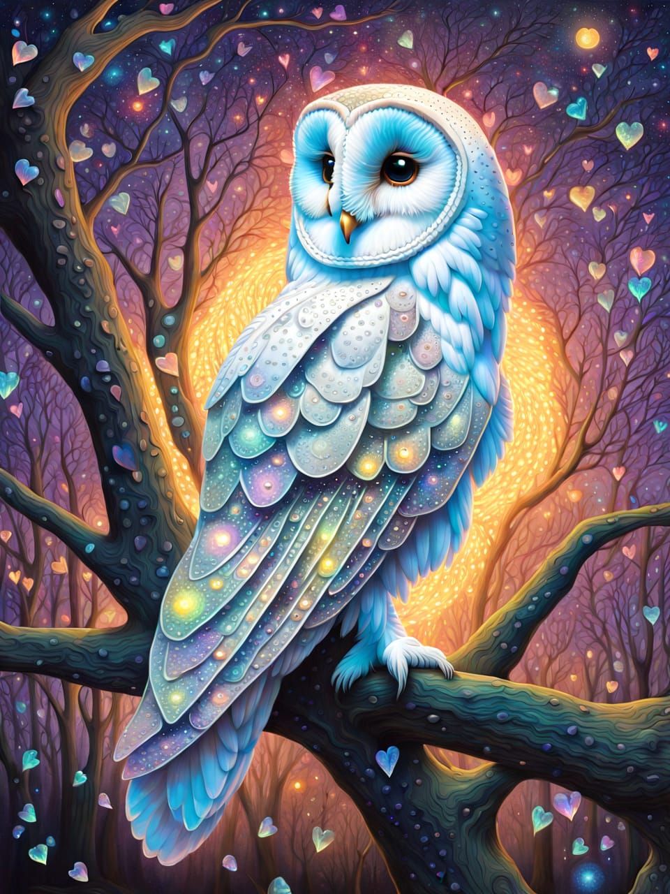 Magical barn owl I