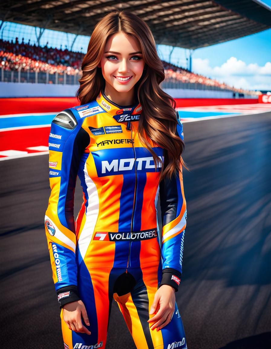 Girls In Motorsports 7 - AI Generated Artwork - NightCafe Creator