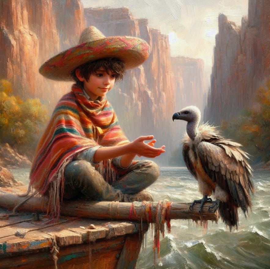 Encounter on the Colorado river  by @Oreva