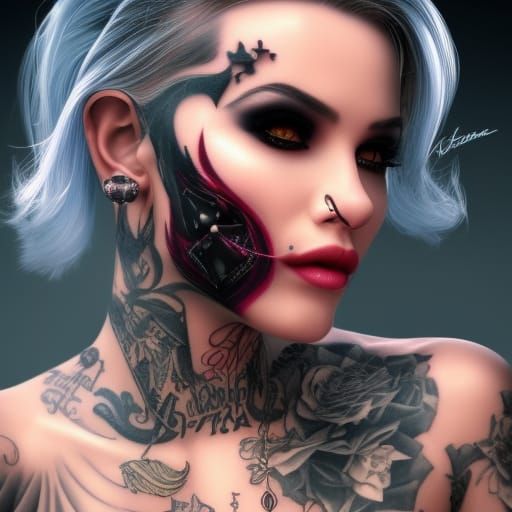 Tattooed female