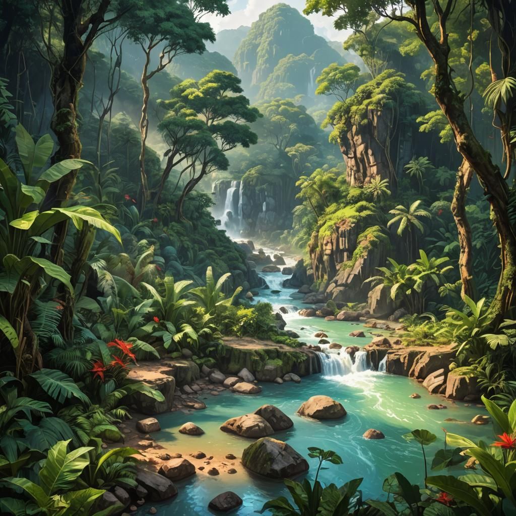 Last rain forest not touched by man  by @Jack