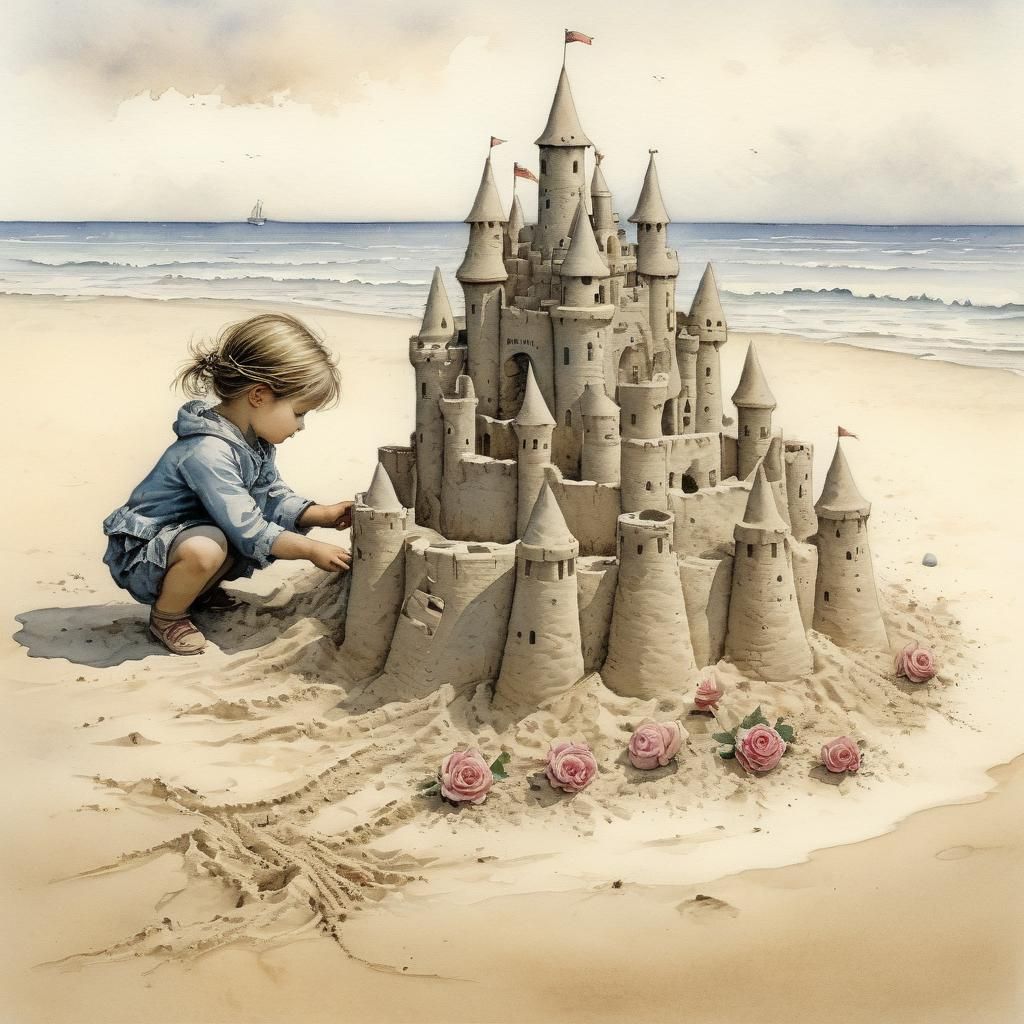 a sandcastle
