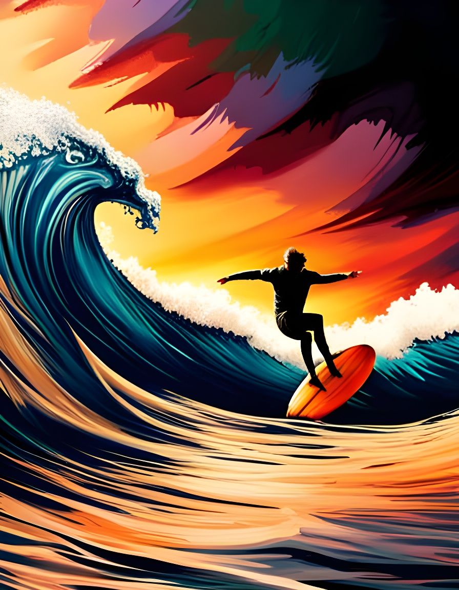 Ride the Wild Surf  by @yellowhyena