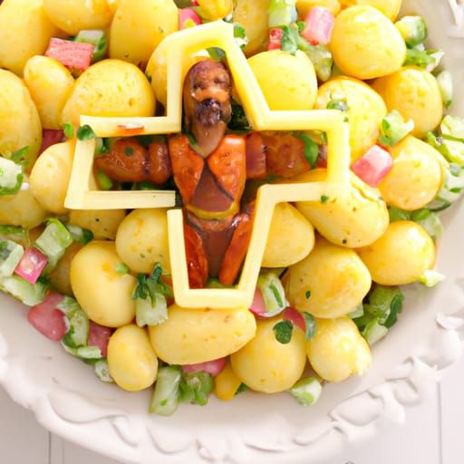 jesus cross potato salad