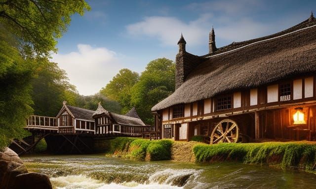 Cottage by the weir