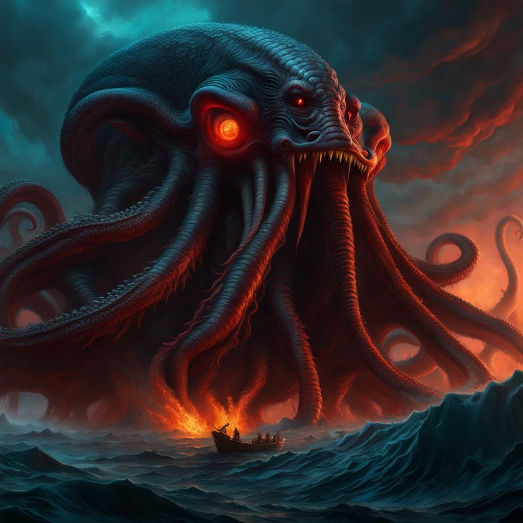 The Kraken - AI Generated Artwork - NightCafe Creator