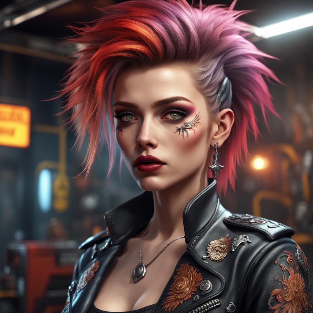  Punk Lady  by @Quibbles
