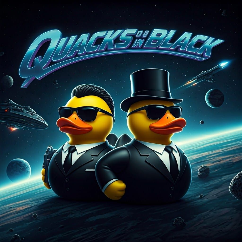 Quacks in Black  by @Cheshy