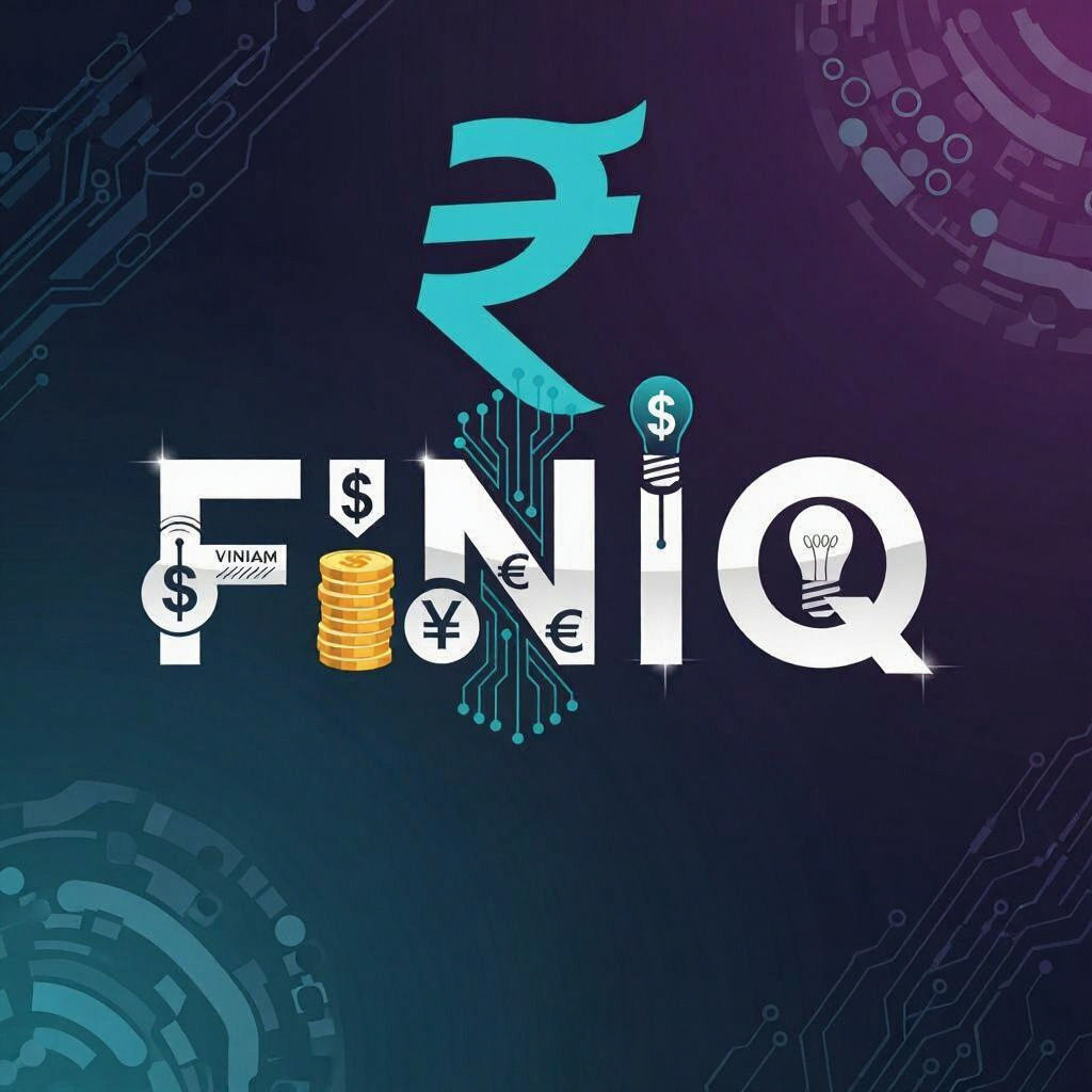 "Design a sleek, modern logo for a finance quiz brand named FINIQ. The style should be professional, futuristic, and money-oriented, combini...