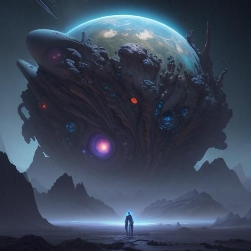 Cool universe with space aliens