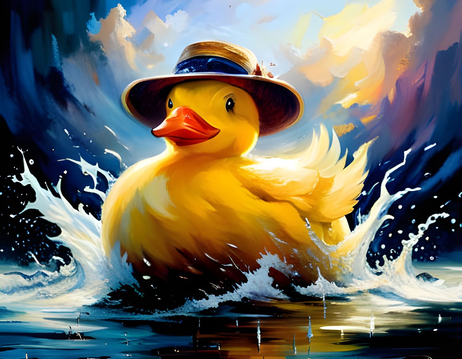 The Most Majestic Rubber Duck of the Pool  by @MikThor